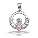 Bling Jewelry October Birthstone Claddagh Sterling title=