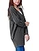 Allegra K Women V Neck Tunic Batwing Sleeve Shirts Loose Fitting Blouse