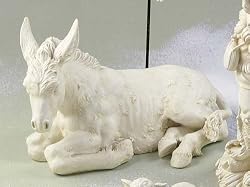 Joseph's Studio Seated Donkey Outdoor Christmas Nativity Statue