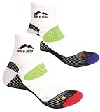 from More Mile Adults TWO PAIR PACK More Mile cushioned LONDON running sock