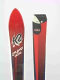 K2 Two Used Shape Snow Ski with Chips 158cm C Red chips