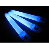 10 x 6 Lumica Military Grade Safety Light Sticks - High Intensity Blue - 30 min Glow