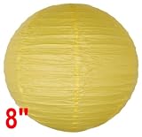 Yellow Chinese/Japanese Paper Lantern/Lamp 8 Diameter Just Artifacts Brand Yellow Chinese/Japanese Paper Lantern/Lamp 8 Diameter Just Artifacts Brand