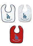Los Angeles Dodgers 3 Pack Snap Bib Set