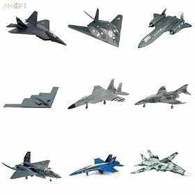 12 Assorted Snap Together Model Airplanes Jet Fighters 1-72 Scale from Toy RC Airplanes