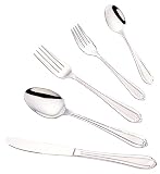 Lorenzo Lorena-SAT 18/10 84-Piece Flatware Set Service for 12
