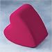 Heart Ottoman - Pink