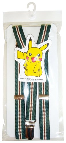 サンベビー ポケモンサスペンダー ピカチュウ グリーン