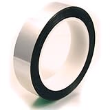 CS Hyde Metalized Mylar Tape with Acrylic Adhesive, 2.2mm Thick, Silver Color, 0.5" x 72 yds