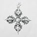 Jewelry : Sterling Silver Tibetan Dorje Pendant, #8702