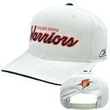 NBA Golden State Warriors Reebok White Blue Vintage Old School Snapback Hat Cap