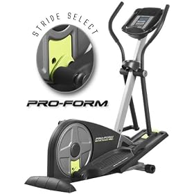 Proform Stride Select 600 Elliptical Trainer with iFit, Music Port & Adjustable Stride PFEL85907
