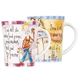 Johnson Brothers - Born to Shop, Set of 4 Main Food/Seen it All mugs