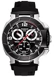 Tissot Men's T0484172705700 T-Race Black Chronograph Dial Watch