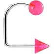 16 Gauge Pink Ball Cone Lippy Loop Labret