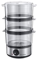 Russell Hobbs 14453 Compact Food Collection Steamer, 7 Litre Capacity (Brushed Stainless Steel)