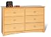 Prepac Condo 6-Drawer Dresser - Maple