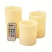Frostfire Mooncandles Vanilla Scented Dripping Wax Colour Changing Candles with Remote Control, 4-inch/ 5-inch/ 6-inch