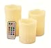 Frostfire Mooncandles - Vanilla Scented Dripping Wax Color Changing Candles with Remote Control, 4-i