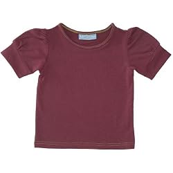 Swedish Kids Girls Princess Puff Arm Purple Tee