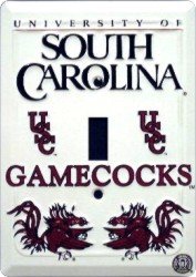 South Carolina Gamecocks Metal Light Switch Plate
