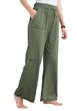 Soft knit petite cargo pants