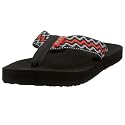 Reef Mens CONTOUR SMOOTHY BLACK/RED 9SR0307-BRE-44 10 UK