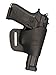 Barsony Black Leather Yaqui Style Gun OWB Holster for Taurus 1911 PT 92 Right