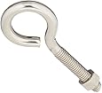 Stanley National Hardware 2161BC 3/8" x 4" Eye Bolt w/Hex Nut in Stainless Steel