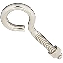 Stanley National Hardware 2161BC 3/8" x 4" Eye Bolt w/Hex Nut in Stainless Steel