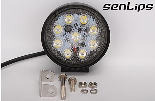 senlips light bar 1x27w Round Led Work Light Spot Beam Fog Light 4x4 4wd Truck Ute Atv