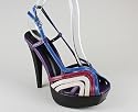 Strappy Colorblock Slingback Platform
