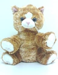 8" Orange Striped Kitten Make Your Own *NO SEW* Stuffed Animal Kit w/ T-shirt