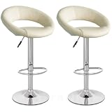 Produkt-Bild: 2x Barsessel / Barhocker - creme