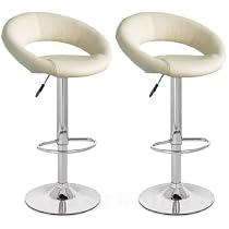 2x Barsessel / Barhocker - creme