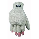 Wells Lamont 577M Fingerless Ragg Wool Gloves, Medium