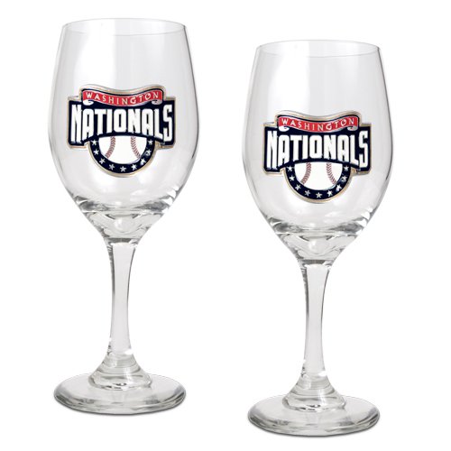 Washington Nationals 2 Piece MLB Wine Glass Set