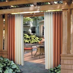 Outdoor Curtain Panel - 50 x 96, ORANGE