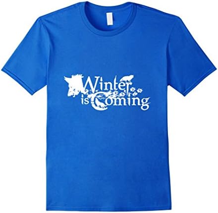 Men's Winter Is Coming shirt Medium Royal Blue