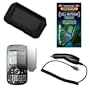 Cell Phone Accessories Bundle for Palm Treo Pro / Treo 850 (Includes; Premium Leather Side Carry Case, Rapid Car Charger, Custom LCD Screen Protector, Generation X Antenna Booster)