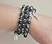 FavorOnline Glass Wrap Rosary Bracelet with Cross