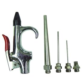 Click here to buy 5 Piece Air Blow Gun Tip Set by Mountain.