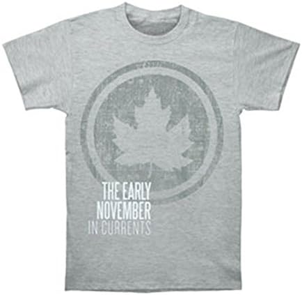 Early November Men's Leaf T-shirt Small Grey
