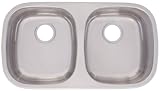FrankeUSA FUDG800-18BX Large Double Bowl Stainless Steel 29.5x15.5in. Undermount Sink FrankeUSA FUDG800-18BX Large Double Bowl Stainless Steel 29.5x15.5in. Undermount Sink