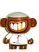Mini Doll mp3/iPod/computer speaker sound blasting - MONKEY + FREE BONUS micro fiber cloth 6.5 X 5.5 - RANDOM COLOR