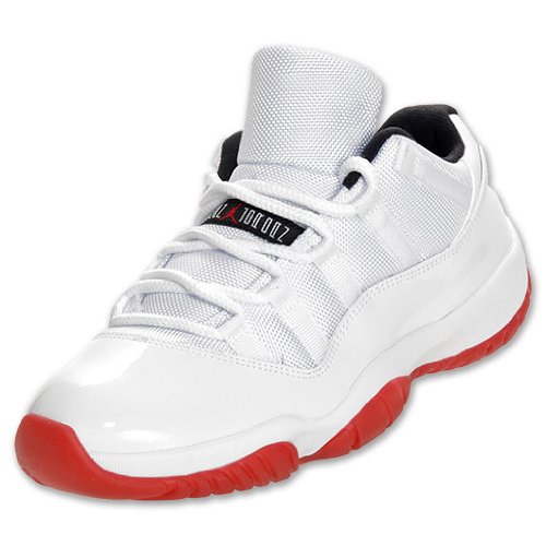 NIKE Jordan Retro 11 Low Men's Basketball Shoes, White/Varsity Red/Black NIKE Jordan Retro 11 Low Men's Basketball Shoes, White/Varsity Red/Black