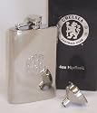 Chelsea F.C. Hip Flask -  Chrome.