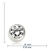 14k White Gold Bezel-Set Diamond Stud Earrings (.20 cttw, J Color, I2 Clarity), (1/5 cttw)