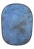StudioPRO 5' x 7' Blue Collapsible Twist Muslin Photo Studio Video Equipment Backdrop Photography Background Panel