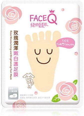 Face Q Rose Moisturizing and Brightening Foot Mask